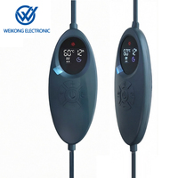 Vente flash : Couverture électrique avec interrupteur de contrôle de la température, thermostat réglable pour tapis chauffant