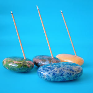 DIY YZ <span class=keywords><strong>gemas</strong></span> de alta calidad al por mayor personalizado barato mármol curación piedras incienso palo quemador <span class=keywords><strong>chakra</strong></span> Jade titular - Product Image 1