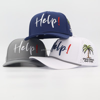 Gorra de Béisbol de 5 Paneles de Poliéster con Logotipo Bordado en 3D Personalizado de Alta Calidad, Impermeable, con Perforaciones Láser en Forma de Hoja para Deportes y Golf