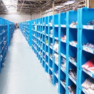 Corrugated Plastic SEMI-OPEN Stacking <strong>Warehouse</strong> Bin Small Spare Parts Pick Sorting Storage Organizer Box Bin Shelving Wholesale - Product Image 2