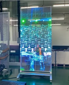 Chất lượng cao P3.91-7.8 trong nhà độ nét cao quảng cáo trong suốt dẫn Màn hình Áp phích 1mwx2mh - Product Image 4