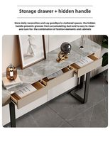 Table console moderne minimaliste italienne en acier inoxydable avec tiroir pour chambre, appartement, salon, entrée, couloir