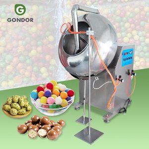 Mini Steel Seed Peanut Almond Chocolate Sugar Tablet Automatic Film Coating Pan <b>Candy</b> Polishing <b>Machine</b> - Product Image 1