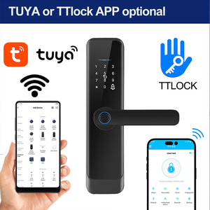 Nhà Máy Giá điện tử xử lý tuya App Wifi RFID mật khẩu thẻ vân tay kỹ thuật số khóa thông minh cho nhà xây dựng - Product Image 2