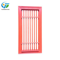 Grille de ventilation linéaire en aluminium rouge de haute qualité pour plafond, grille de climatisation