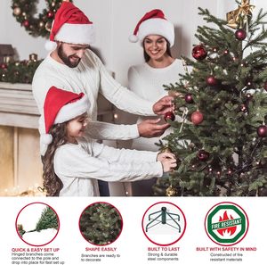<span class=keywords><strong>Sapin</strong></span> de Noël <span class=keywords><strong>artificiel</strong></span> de luxe de 150-270 cm, de haute qualité, pré-éclairé, fin, en <span class=keywords><strong>sapin</strong></span> de Balsam, avec lumières claires, résistant aux flammes, avec pédale marche/arrêt - Product Image 6
