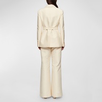 Tenues d'été personnalisées de couleur unie, blazer pour dames, ensemble deux pièces, costumes d'affaires formels de bureau pour femmes