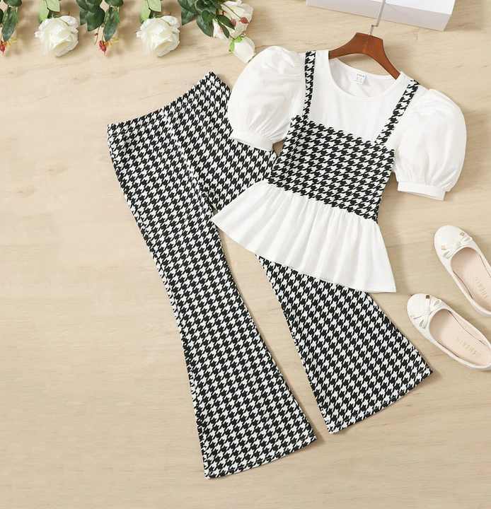 houndstooth peplum top