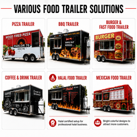 Anpassbare Food Carts Vendor Pizza Eis Food truck Hot Dog Stand Food trailer für Deutschland