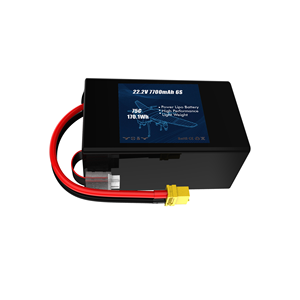 공장 직접 22.2V 6S <span class=keywords><strong>7700mAh</strong></span> <span class=keywords><strong>Lipo</strong></span> 배터리 75C 리튬 배터리 팩 FPV 드론 RC 경주 용 자동차 Happy 모델 - Product Image 1