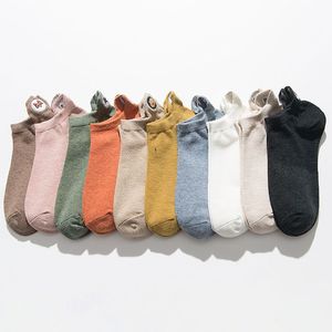 Youki haute qualité coton dames <span class=keywords><strong>chaussettes</strong></span> courtes confortable broderie cheville longueur chiot petit chien respirant tricoté Technique - Product Image 3