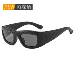Y2K <b>Oversized</b> <b>Sunglasses</b> Full Rim Rectangle UV400 Unisex Outdoor Fashion W68268 - Product Image 2