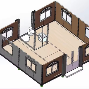 Casa Container Abitabile Espandibile 19ft*20ft, Casa Prefabbricata Abitabile Molto Richiesta negli USA - Product Image 1