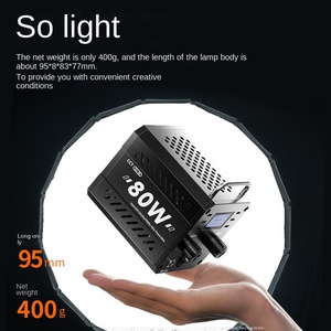 ZU80 Nouvelle Lampe <span class=keywords><strong>de</strong></span> Prise <span class=keywords><strong>de</strong></span> Vue Externe Portative 80W COB Haute Puissance pour Éclairage Supplémentaire en <span class=keywords><strong>Photographie</strong></span> et Vidéo en Direct - Product Image 1