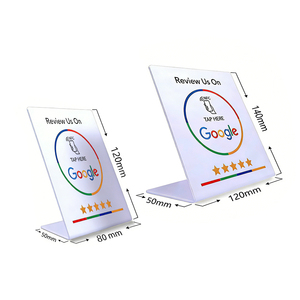 Supporto Espositivo NFC Contactless per <span class=keywords><strong>Google</strong></span> <span class=keywords><strong>Play</strong></span> Gift Card e Recensioni <span class=keywords><strong>Google</strong></span> con Codice QR Personalizzato - Product Image 2