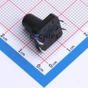 TS015-CBW1EH13.5 Tactile Switch Through hole-4P,12x12mm Switch Single Pole Single Throw Round Button 1.8N Through Hole - Product Image 2