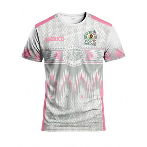 Mexico Football Jersey 2026 Men's Short Sleeve Crew Neck Sublimated <b>Polyester</b> Breathable Sports Training <b>Shirt</b> - Product Image 2