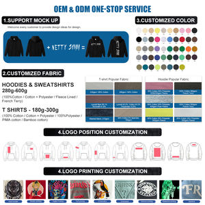 500 Gsm 스트리트웨어 퍼프 프린팅 헤비급 코튼 후디 남성 특대 남여 공용 사용자 정의 인쇄 로고 빈 풀오버 남성 후드 - Product Image 4