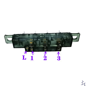 Interrupteur à quatre boutons, 4 touches, 3 positions, contrôle de la vitesse du ventilateur, distance entre les trous de 8.8cm, longueur de 10.2cm, pour pièces de ventilateur électrique - Product Image 4