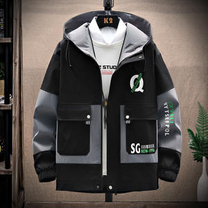2023 otoño Hip Hop trajes de <span class=keywords><strong>hombre</strong></span> de manga larga sudor de alta calidad hombres chaqueta con capucha pista moda Joggers chándal chaquetas <span class=keywords><strong>para</strong></span> <span class=keywords><strong>hombre</strong></span> - Product Image 2