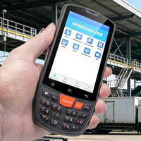 PDA robuste 4+64 Go, écran 4 pouces, Android 12/15 GMS, lecteur de codes-barres, performances de numérisation ultra-élevées, pour entrepôt, commerce de détail, fabrication