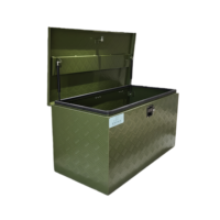 Boîte de rangement Ute Jinxin en aluminium vert militaire, revêtement poudré, légère, verrouillable, étanche et anti-poussière, OEM pour Hilux/Ford Ranger/Isuzu