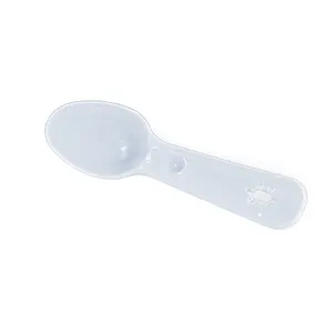 Mini cuchara de plástico desechable, para sopa, helado de grado alimenticio, cucharas de plástico