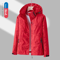 Veste de sport d'extérieur tendance pour homme et femme, coupe-vent, imperméable, respirante, camouflage monocouche