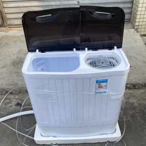 Vente flash : Lave-linge semi-automatique 12 kg, grande capacité, lave-linge domestique, lave-linge à double cuve - Product Image 1