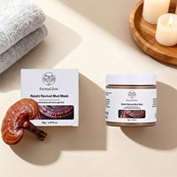 Masque de boue d'argile aux champignons Reishi fermentés, clarifie les pores, réduit l'excès de sébum, améliore la douceur, soutient la fermeté et la jeunesse de la peau