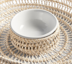 Produits chauds Plateau de service en rotin Vaisselle en gros Plaque de chargeur OEM Emballage personnalisé du Vietnam - Product Image 6