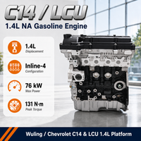 Ensemble moteur essence Wuling Chevrolet C14 LCU 1.4L à 4 cylindres en ligne NA pour remplacement de systèmes de moteur automobile