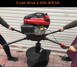 4 thì Xăng 196cc bài lỗ <span class=keywords><strong>Digger</strong></span> 8 HP hai người công suất cao cầm tay mặt đất khoan lỗ sâu khoan Trái Đất máy khoan - Product Image 4