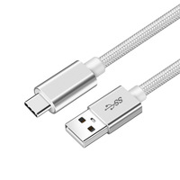 3A Carga rápida 3,2 Tipo-C Cable DE DATOS Alta velocidad 10Gbps Trenza de nailon duradera para teléfonos móviles IOS Caja de auriculares micro-USB