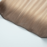 Cheveux humains vierges Remy 100% de qualité professionnelle, double trame, pointes épaisses, double tirage, trame plate