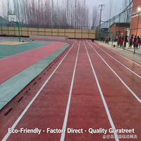 Piste d'athlétisme en plastique personnalisée de haute qualité, résistante à l'usure, avec absorption des chocs et antidérapante, pour parcs sportifs communautaires, fabriquée en Chine