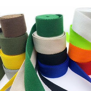 Webbing Webbing Custom Multi Color Organic Cotton Canvas Webbing Polyester Cotton Webbing For Bag Strap