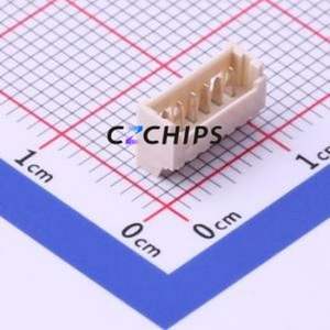 530480610 Wire-to-Board Pin Header Bent Lead Through Hole,P=1.25mm Connector 1x6P 1.25mm Right Angle Insert PicoBlade (MX 1.25) - Product Image 1