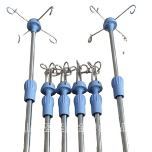 Support de perfusion médical réglable en acier inoxydable bleu Yingyun Hardware, mobilier hospitalier - Product Image 3