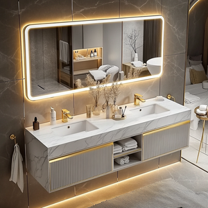 <span class=keywords><strong>Mueble</strong></span> <span class=keywords><strong>de</strong></span> <span class=keywords><strong>baño</strong></span> <span class=keywords><strong>de</strong></span> doble lavabo moderno <span class=keywords><strong>con</strong></span> lavabo <span class=keywords><strong>de</strong></span> cerámica, tocador <span class=keywords><strong>de</strong></span> mármol <span class=keywords><strong>para</strong></span> <span class=keywords><strong>colgar</strong></span> en la pared, tocador <span class=keywords><strong>de</strong></span> <span class=keywords><strong>baño</strong></span> que incluye lavabo y <span class=keywords><strong>espejo</strong></span> - Product Image 6