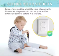 Cache-prise de sécurité pour bébé, en plastique et silicone, pour interrupteur mural et boîtier électrique, norme britannique