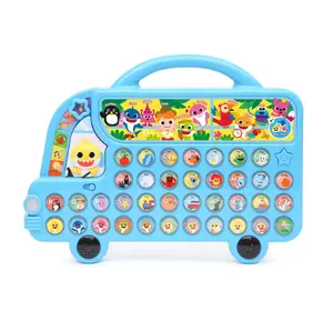 Molde personalizado de fábrica interactivo bebé ABC alfabeto autobús almohadilla de sonido juguetes de aprendizaje y educación para niños pequeños 1-3