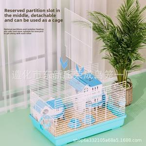 Cage à hamster 47 Basic Golden avec plateau en plastique, maison, rangement, grille métallique, pliable, grand <span class=keywords><strong>espace</strong></span>, facile à nettoyer - Product Image 5
