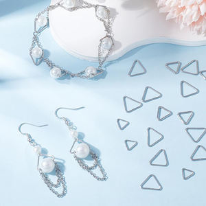 50/100 Piezas de Anillas Abiertas Triangulares de Acero Inoxidable de 6/8/10 mm, Conectores de Anillas Divididas, Cierres y Ganchos para Accesorios de Fabricación de Joyería DIY - Product Image 5