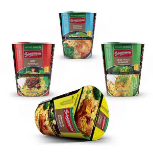 SINOMIE Manufacturer Beef Flavor HALAL 65g Noodle Soup Cup Instant Noodles