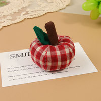Grensoverschrijdend nieuw appelornament met bloemenpatroon, handgemaakt fruitaccessoire, fris, chic, driedimensionaal, polyester PP