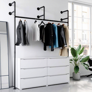 Combohome Modern Loft Ruben Wardrobe <strong>with</strong> Clothes Rail Open Accessible <strong>Coat</strong> <strong>Rack</strong> <strong>Chest</strong> <strong>of</strong> <strong>Drawers</strong> Eco-Friendly Home Furniture - Product Image 4