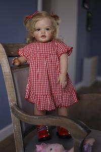 Nuova bambola già finita da 70CM come in foto Betty enorme Baby Reborn Toddler Girl Doll Princess bambola d'arte da collezione di alta qualità - Product Image 4