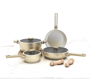 New Arrival Non Stick Cookware Sets Customized Aluminum Kitchen <strong>Utensil</strong> <strong>Pots</strong> and Pans Suit Factory Direct Sale - Product Image 1