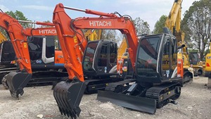 Nueva llegada 7 toneladas mini usada Hitachi ZX70 Excavadora hidráulica sobre orugas retroexcavadora con goma ZX60 ZX80 ZX120 ensacadora - Product Image 2